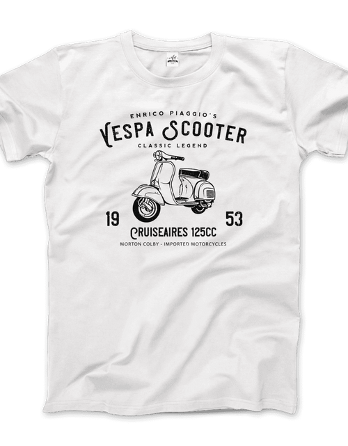 Load image into Gallery viewer, Vintage Piaggio Scooter 1953 125cc T-Shirt
