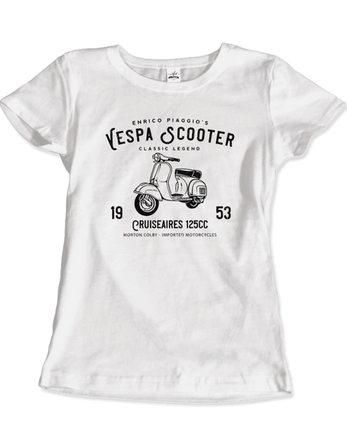 Load image into Gallery viewer, Vintage Piaggio Scooter 1953 125cc T-Shirt
