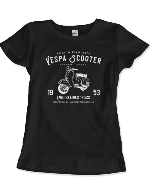 Load image into Gallery viewer, Vintage Piaggio Scooter 1953 125cc T-Shirt
