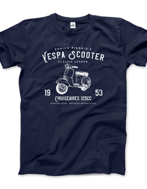 Load image into Gallery viewer, Vintage Piaggio Scooter 1953 125cc T-Shirt
