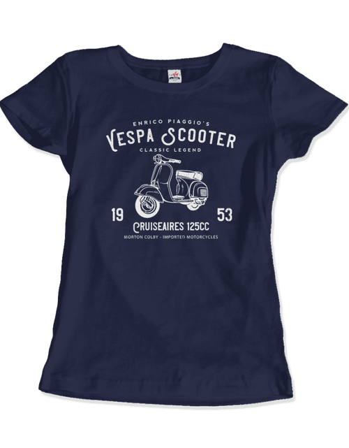 Load image into Gallery viewer, Vintage Piaggio Scooter 1953 125cc T-Shirt

