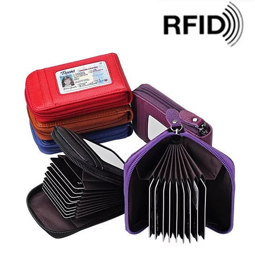 Load image into Gallery viewer, Zip Vault RFID Blocker Card Holder And Wallet
