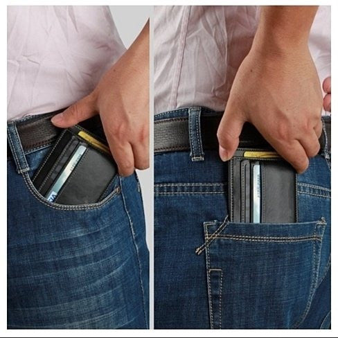 Load image into Gallery viewer, No Show Wallet With RFID Safe

