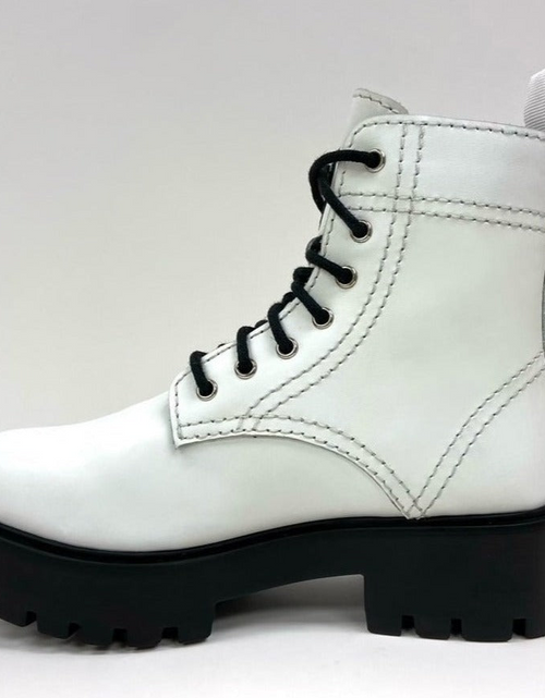 Load image into Gallery viewer, Alice White Heeled Combat Boot
