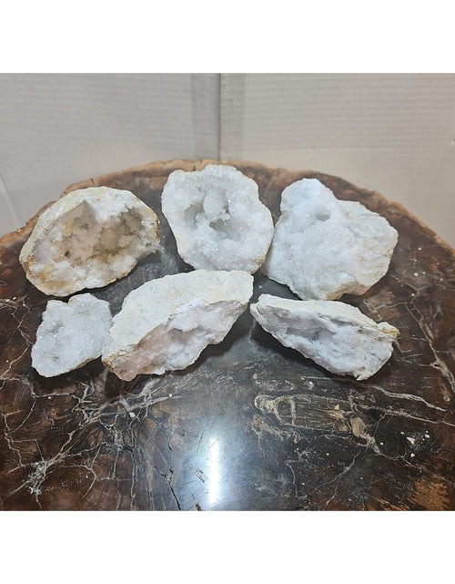 Load image into Gallery viewer, 6pcs 2.72lbs Lot Geode Crystal Moroccan Quartz
