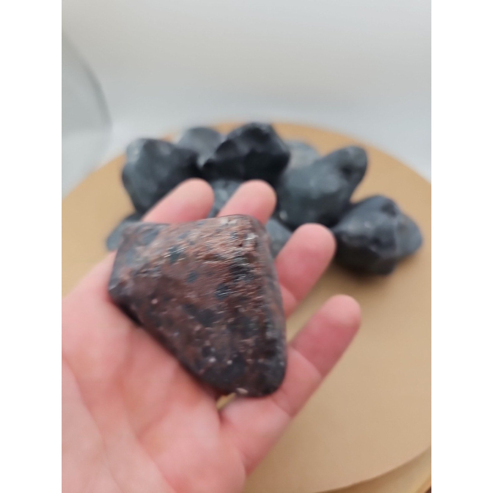 3.47lbs raw obsidian stone