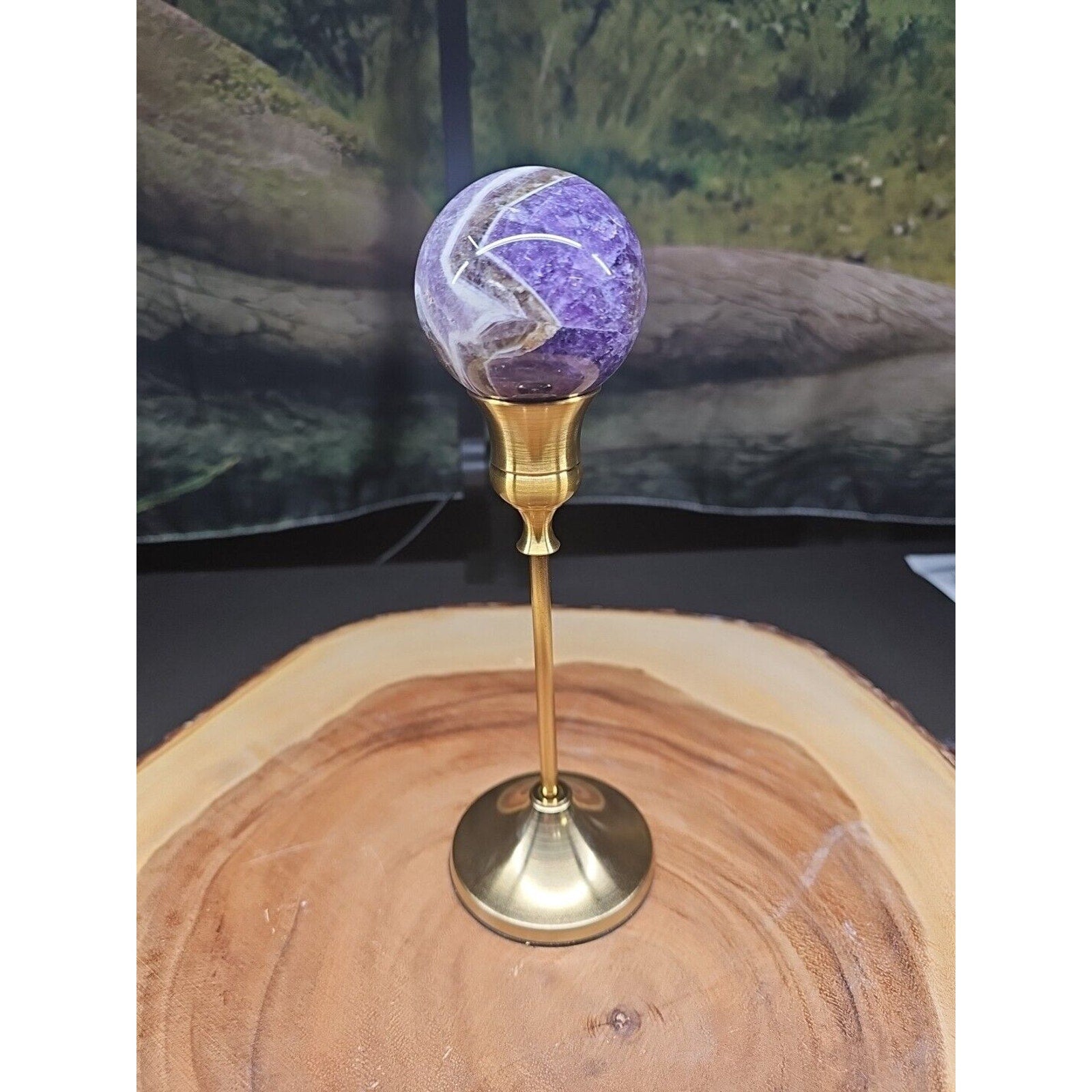 Amethyst Sphere 53mm W/Stand