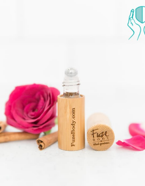 Load image into Gallery viewer, Protect: Sanitizing Blend 100% Pure Essential Oils and alcohol - Wood Roll-On
