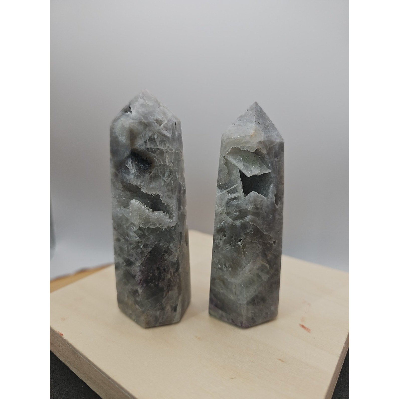 Fluorite Crystal Towers 1 Pair .56lb