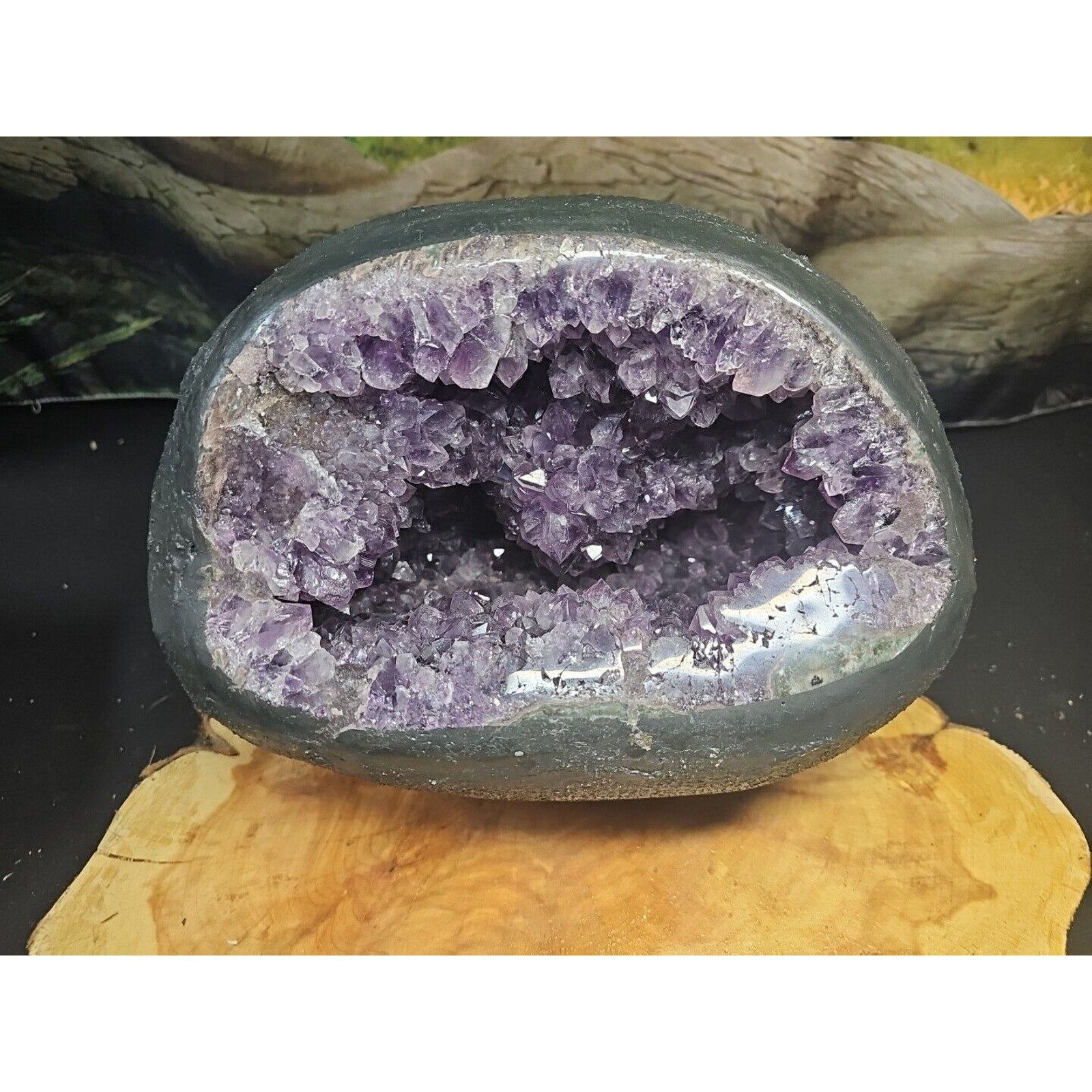 21.7LB Natural Amethyst geode quartz cluster crystal mineral specimen healing