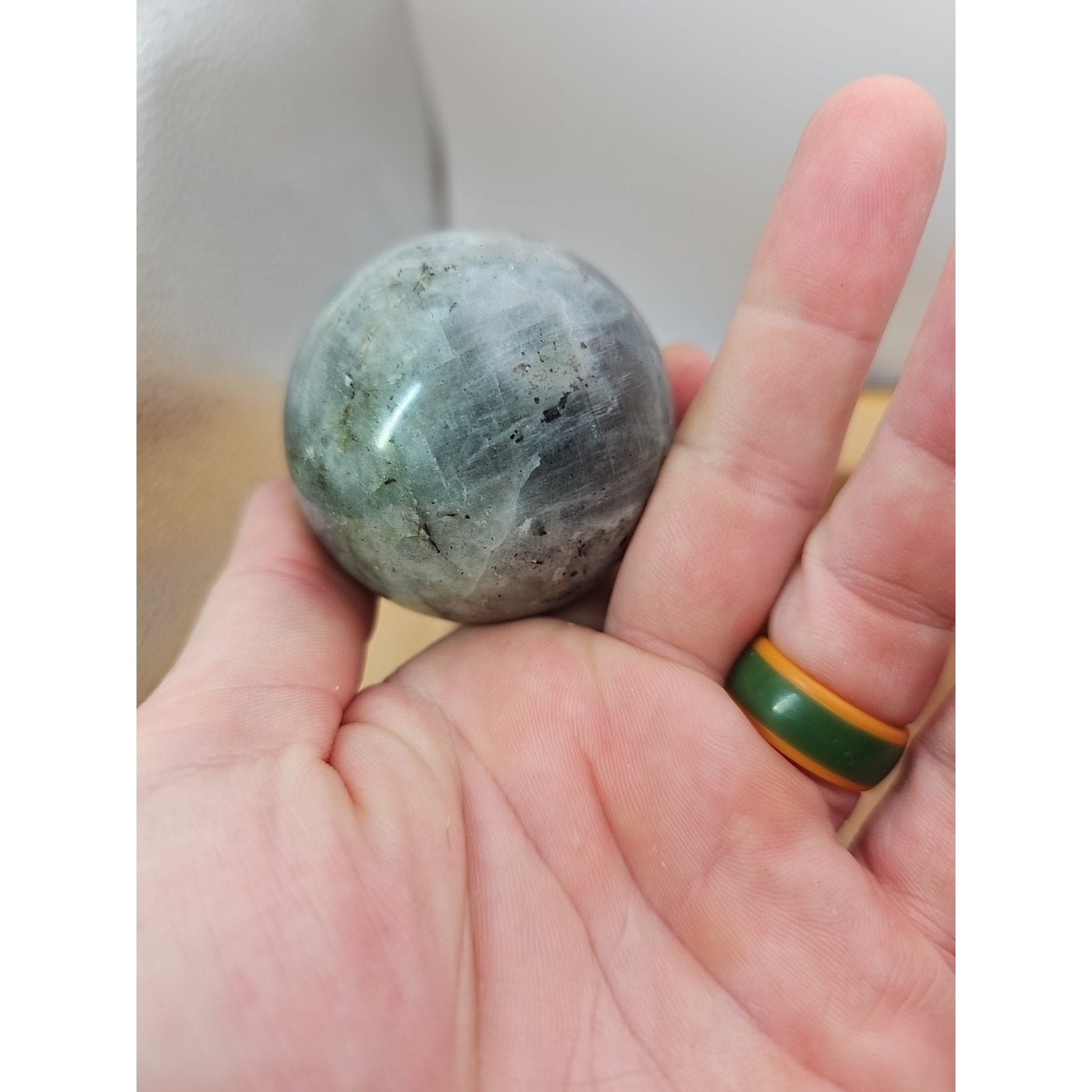 Labradorite Sphere 223g W/stand