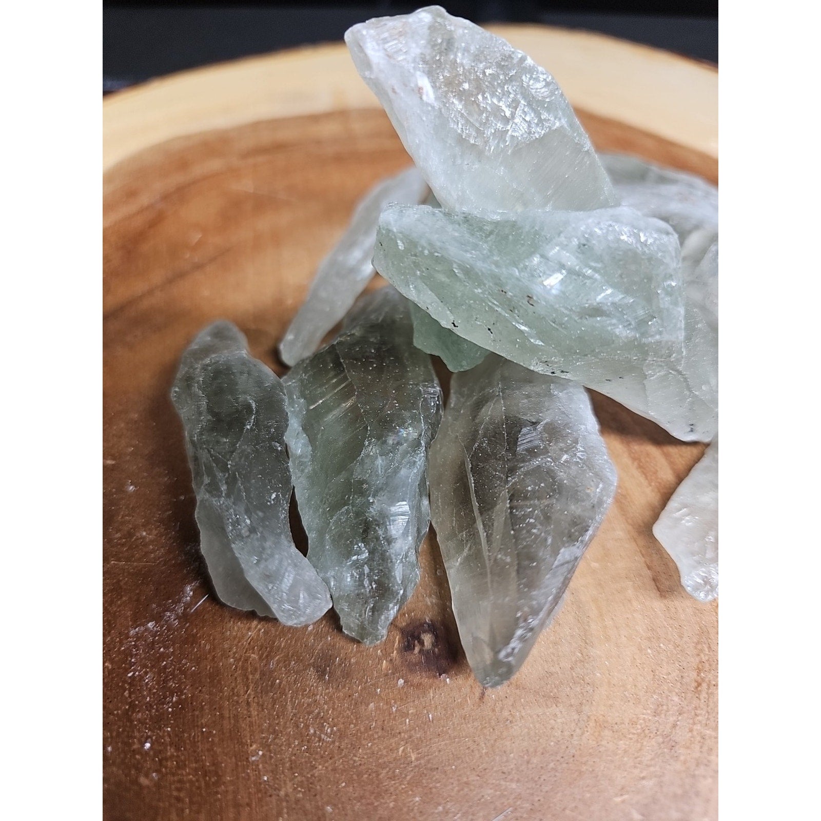 Wholesale Lot 1 Lb Prasiolite Green Amethyst Raw Crystal Healing Energy