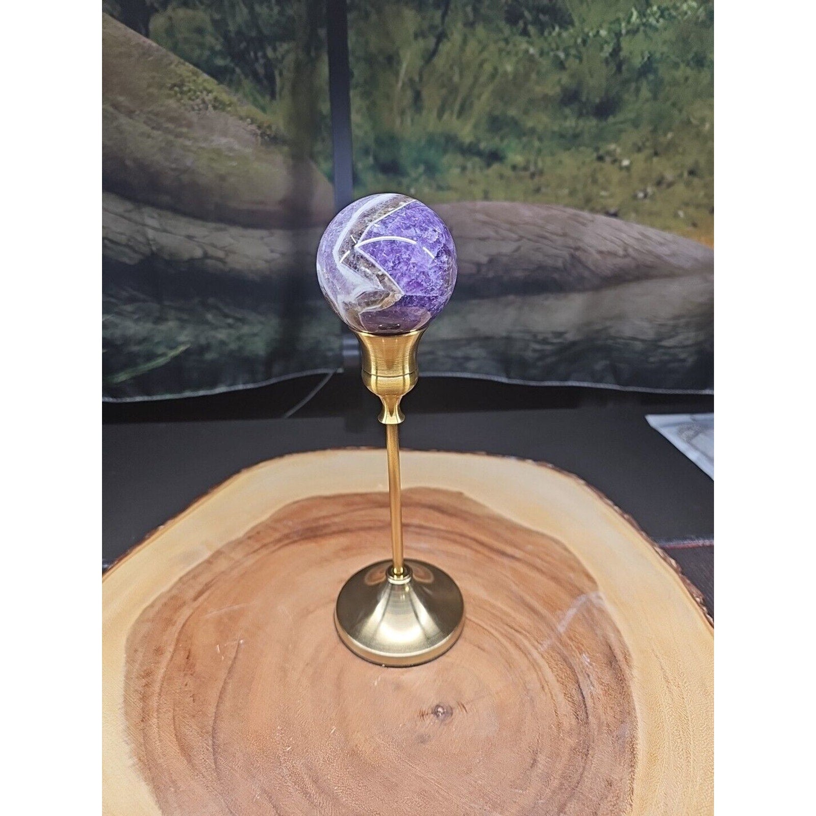 Amethyst Sphere 53mm W/Stand