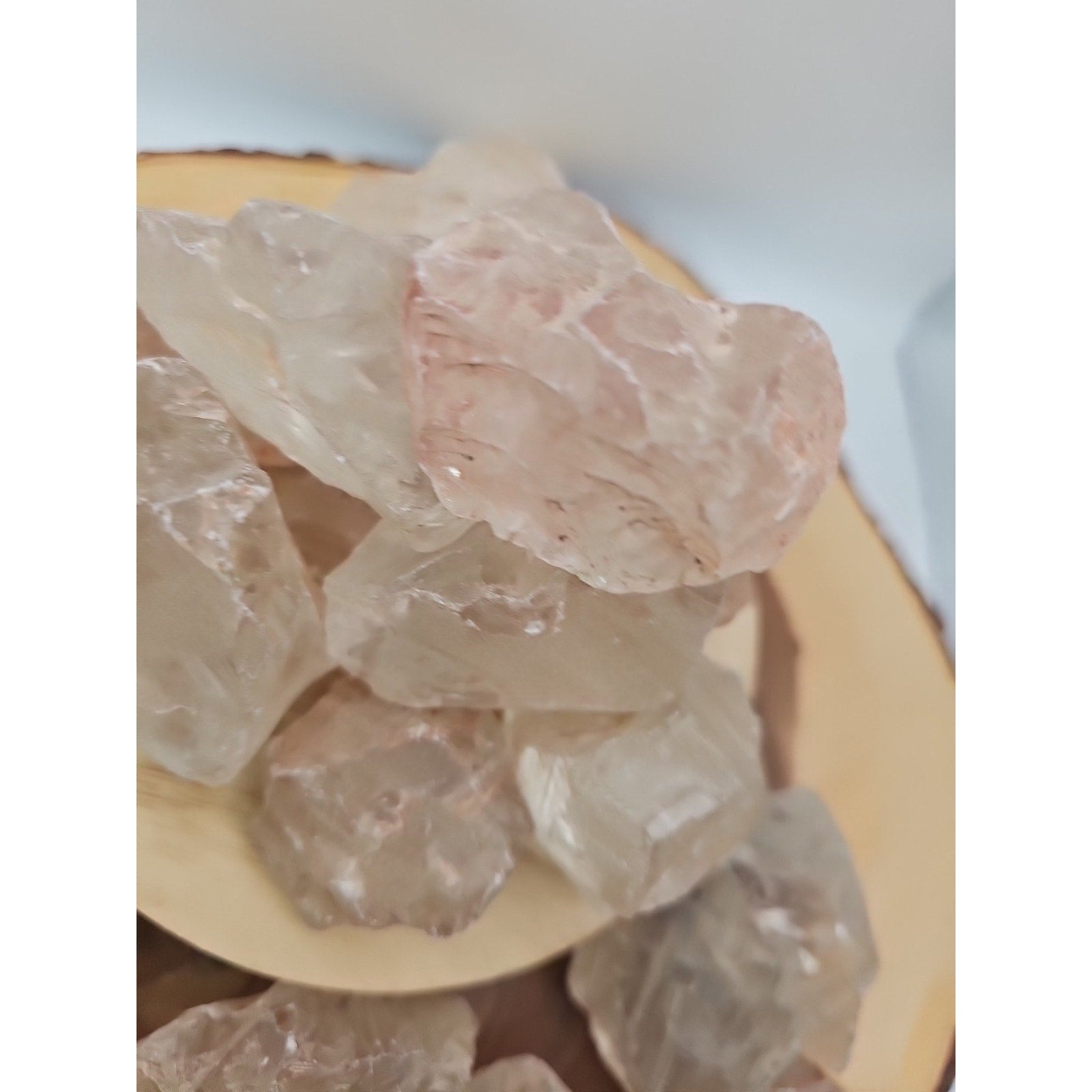 1lb Natural Raw Clear White Quartz Crystal Original Healing 5pcs Avg