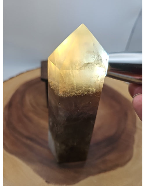 Load image into Gallery viewer, 1.95lb Fluorite Quartz Crystal Point W/Stand
