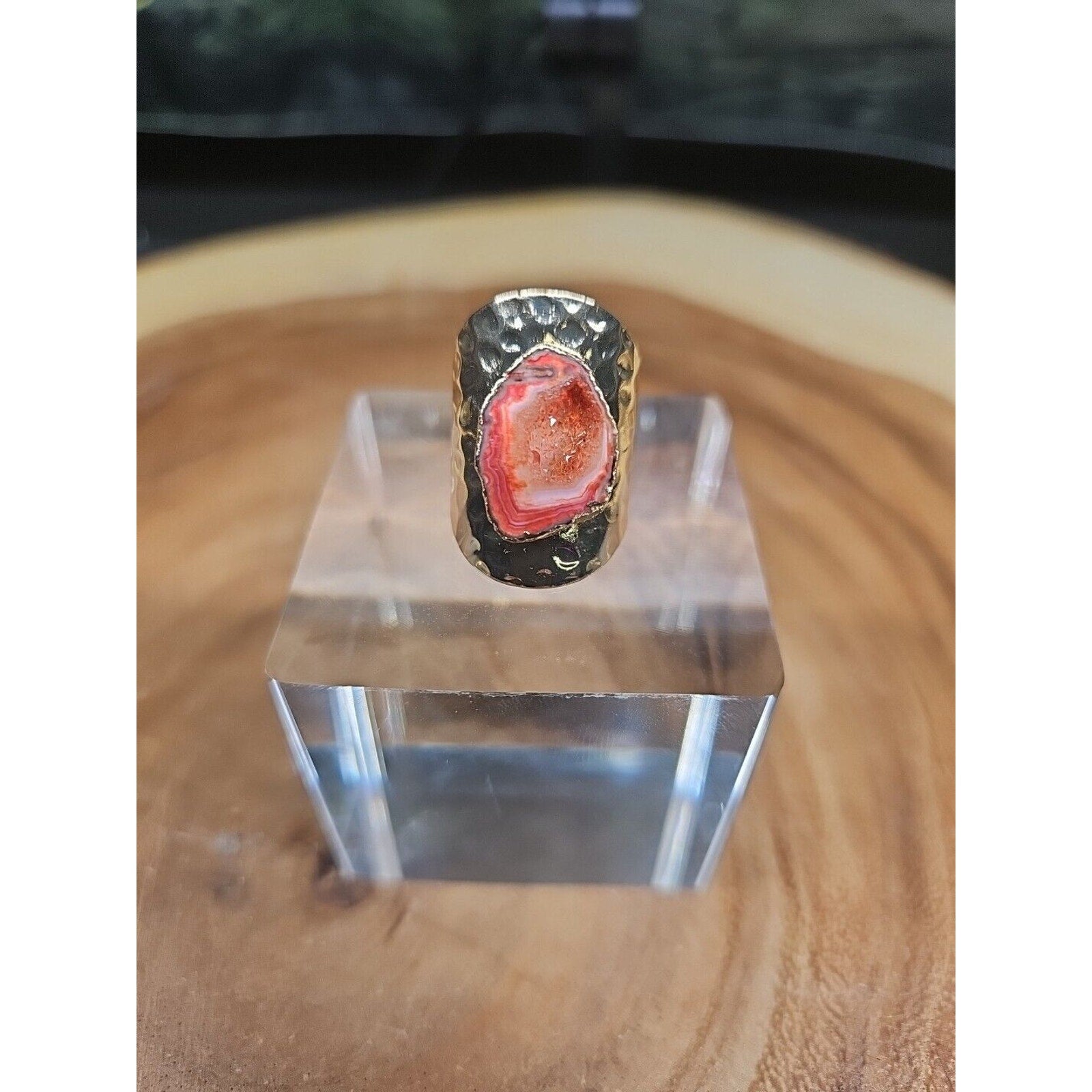 Agate Adjustable Ring