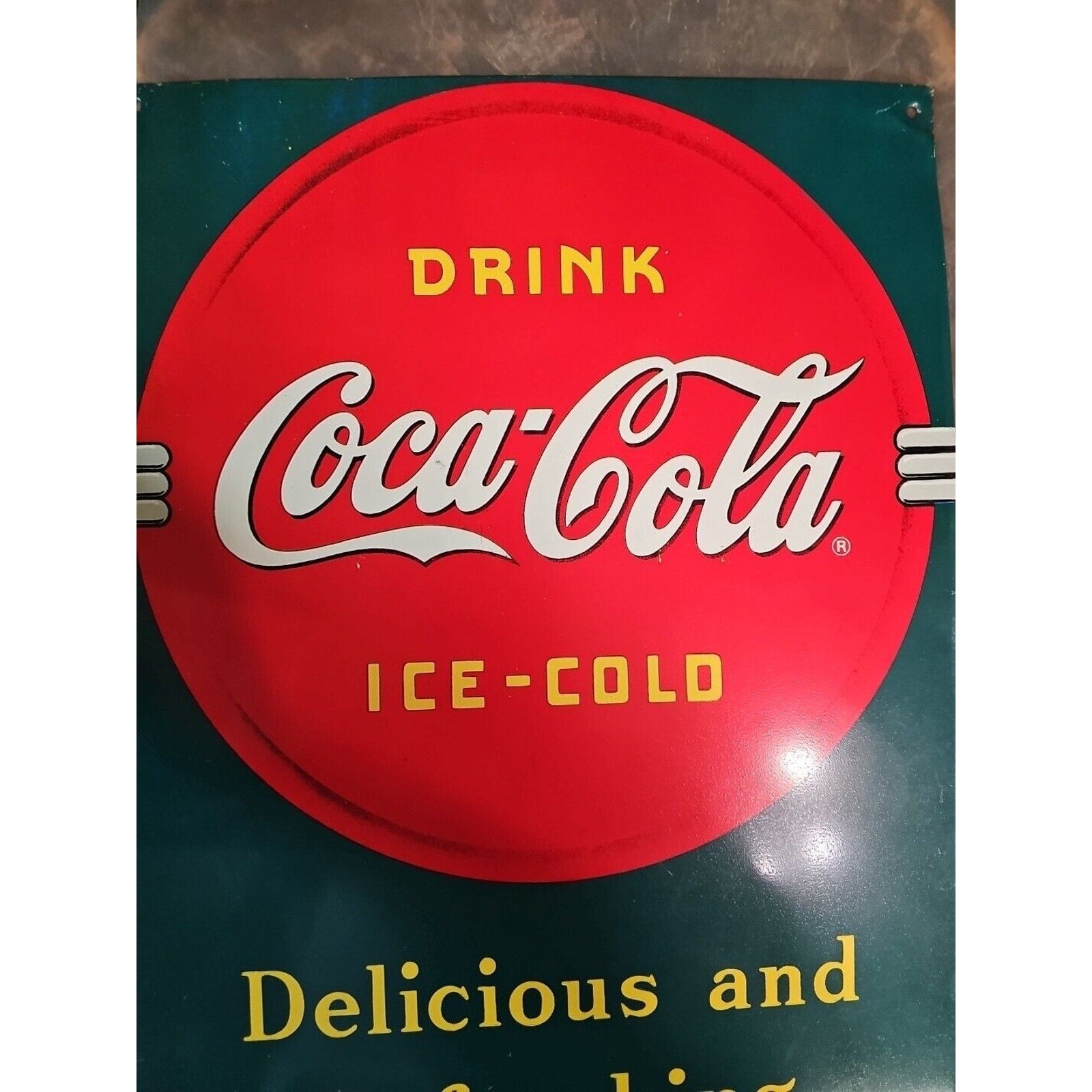 coke sign vintage 1989