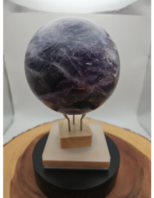 Load image into Gallery viewer, 6.4&quot; Natural Rainbow Fluorite Quartz Crystal Sphere

