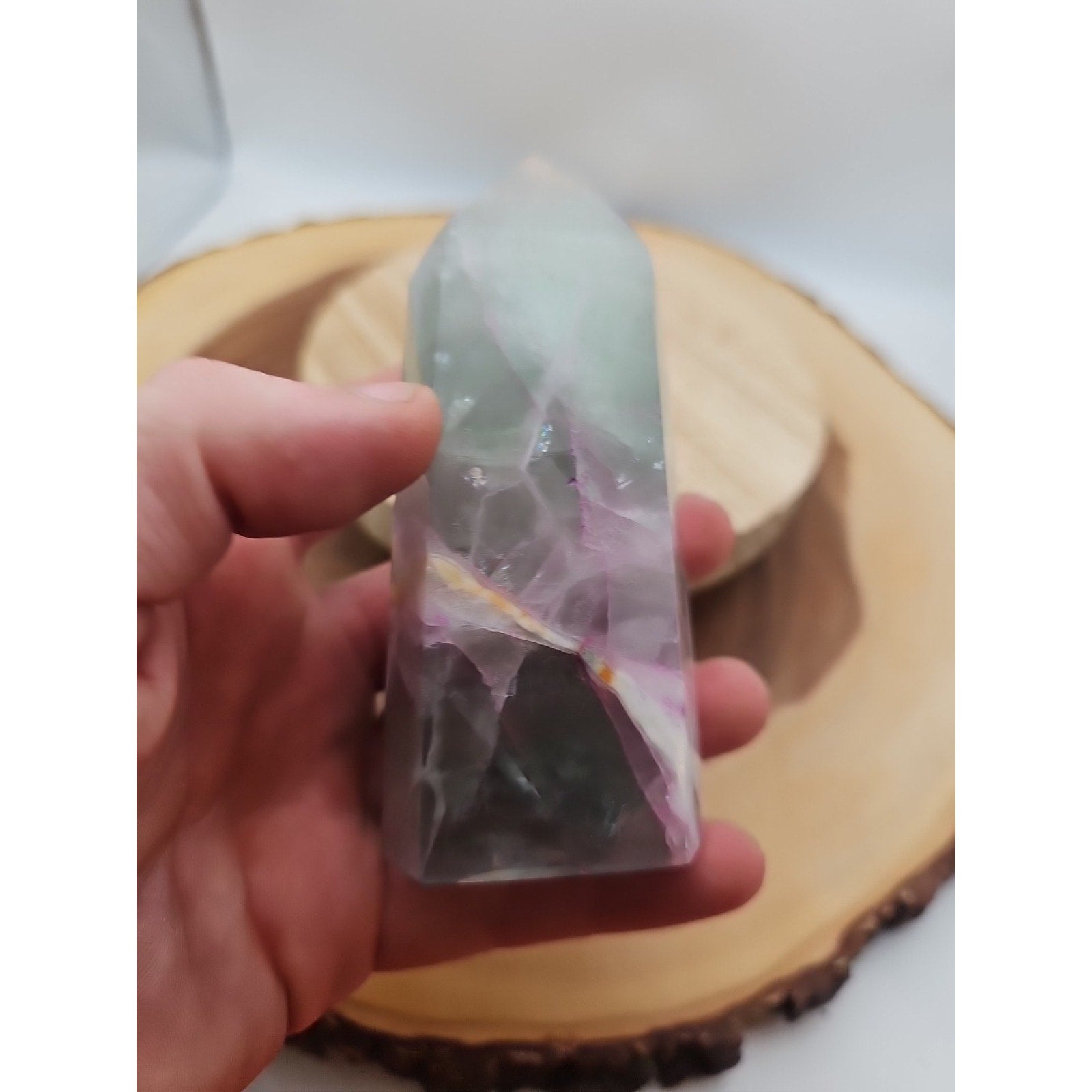 Fluorite Crystal Tower .92lbs