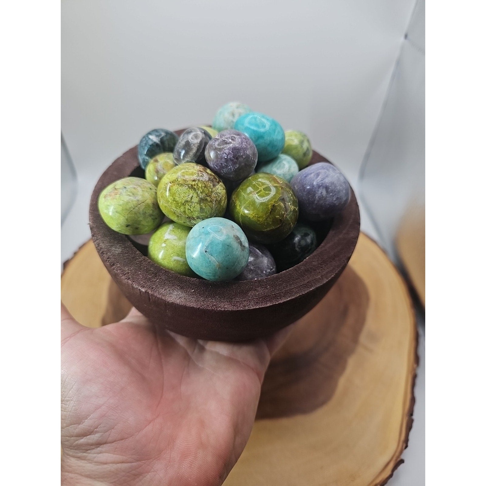 Ocean Jasper Spheres In Bowl 2lbs Of Stones