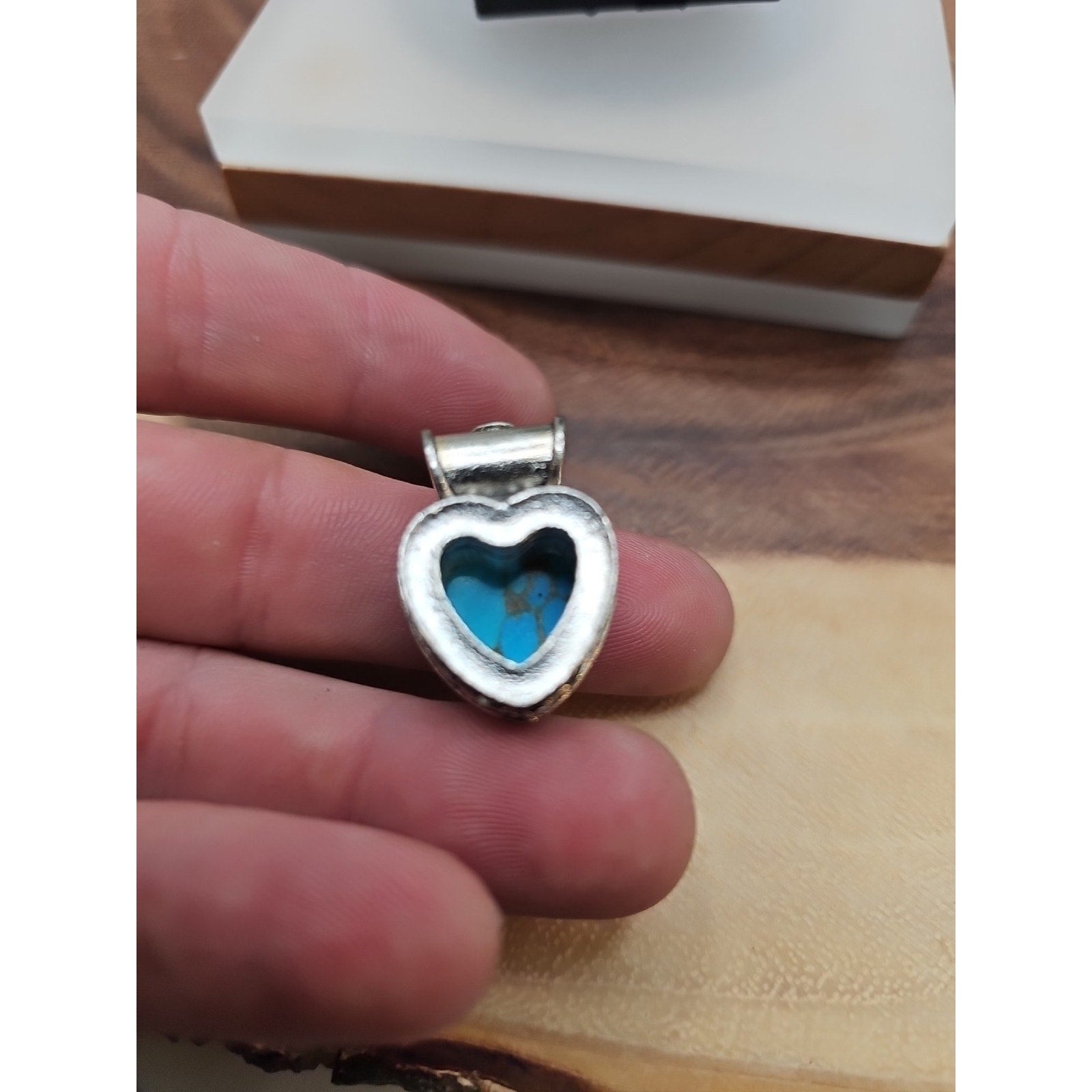 Turquoise heart pendant