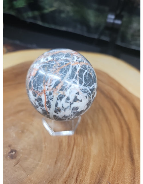 Load image into Gallery viewer, Natural Quartz Crystal Jasper Sphere Ball Polished 50-60mm &amp;stand
