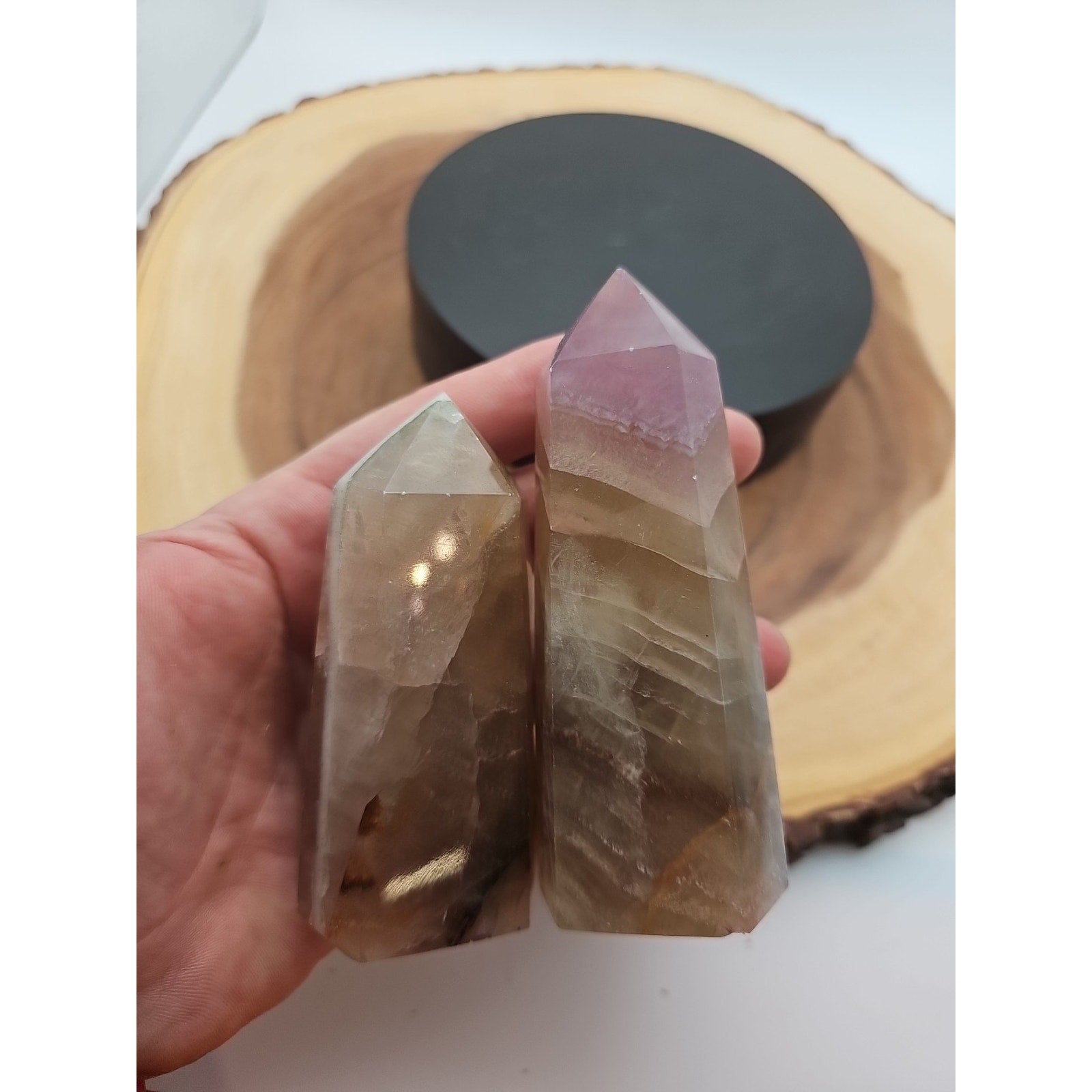 Fluorite crystals Set Of 4,2.52lbs