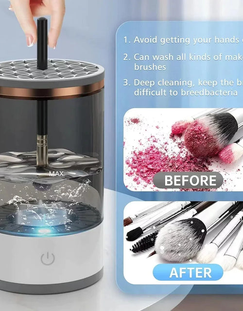 Load image into Gallery viewer, Automatic Brush Cleaner Electric Makeup Brush Cleaning Machine Fast Clean Dryer
