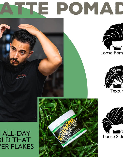 Load image into Gallery viewer, Suavecito Pomade Matte (No Shine) Formula 4 oz, 1 Pack - Medium Hold Hair Pomade For Men - Matte Hair Paste For Natural Texture Hairstyles
