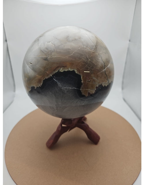 Load image into Gallery viewer, 12.1LB Natural volcano Agate Quartz sphere Crystal Ball Mineral specimen Healing
