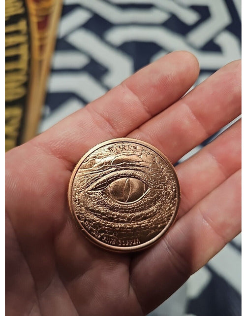 Load image into Gallery viewer, CHINESE DRAGON ~ WORLD OF THE DRAGONS ~ 1 OZ. PURE COPPER ROUND ~
