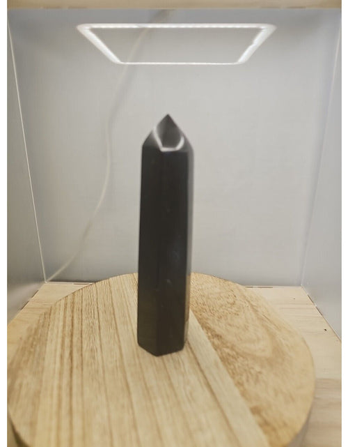 Load image into Gallery viewer, 10oz-14oz 1each Natural Black Tourmaline Quartz Crystal Tower Polished Healing
