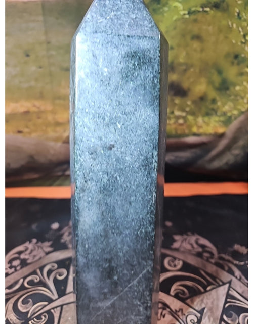 Load image into Gallery viewer, 10.5LB 13&quot; Natural Ancient Jasper Black Toumaline Crystal Tower Points Healing
