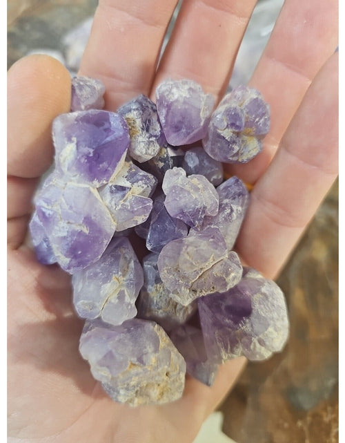 Load image into Gallery viewer, 1LB Raw Natural Purple Amethyst Quartz Crystal Points Rough Stone Jewelry Stone
