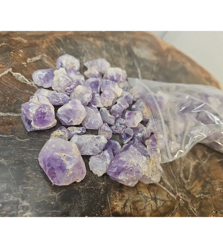 1LB Raw Natural Purple Amethyst Quartz Crystal Points Rough Stone Jewelry Stone