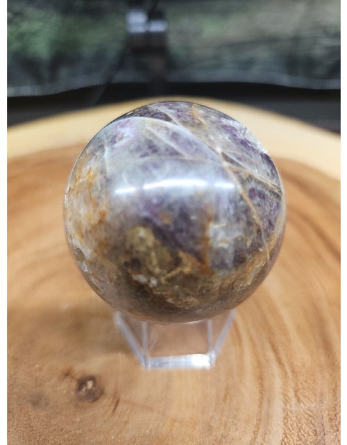 Load image into Gallery viewer, Chevron Amethyst. .66lbs 56mm. W/Stand
