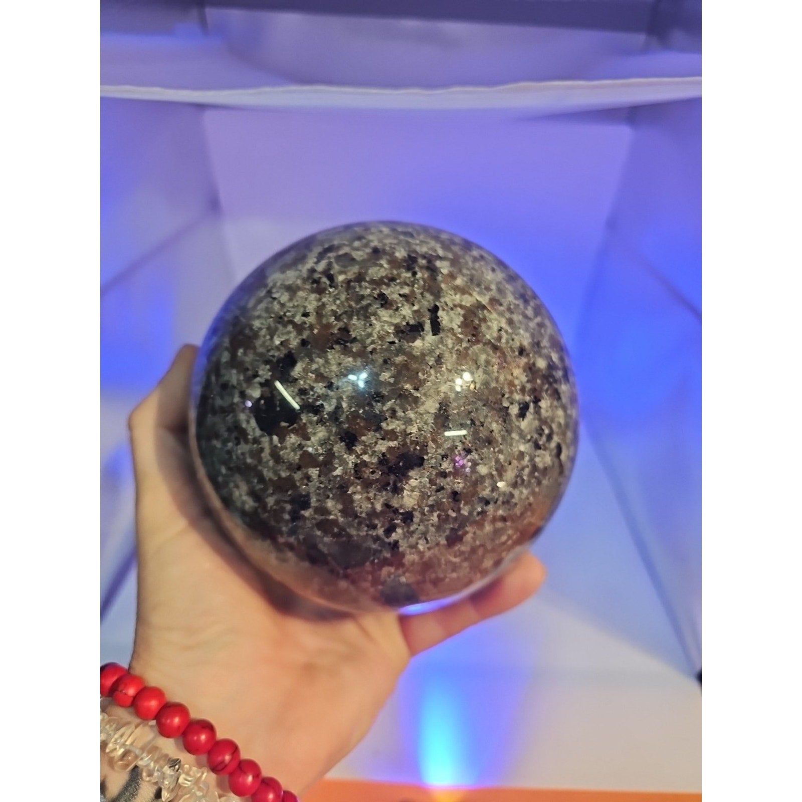 6.71LB Natural Volcano Quartz Sphere Crystal Ball Healing