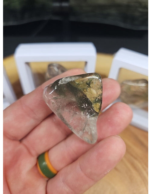 Load image into Gallery viewer, Natural Phantom Ghost Quartz Crystal Stone Tumbled Healing Brazil 1pc W/case
