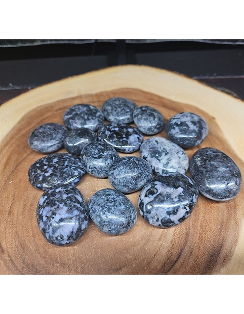 Load image into Gallery viewer, 5Pcs Natural Polychrome Merlinite Gabbro Crystal Palm Stone
