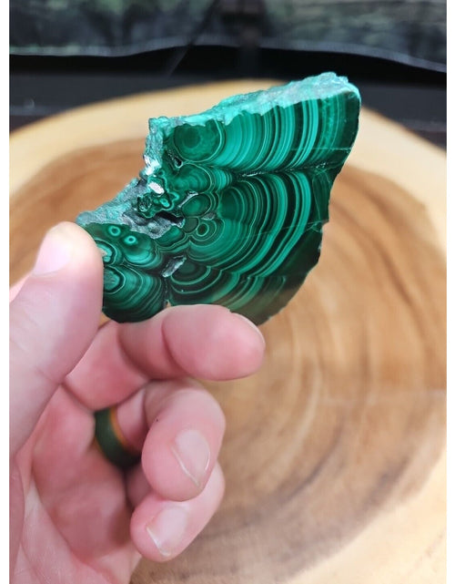 Load image into Gallery viewer, malachite Slice 4oz
