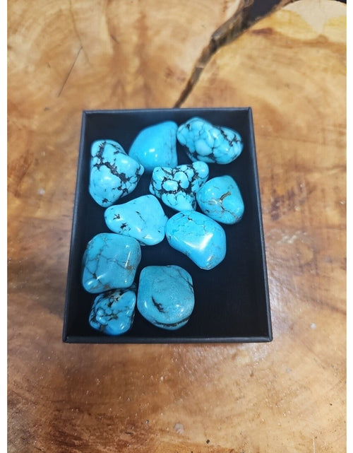 Load image into Gallery viewer, Turquoise Raw Polished Stone 76g-85g 10 Pcs
