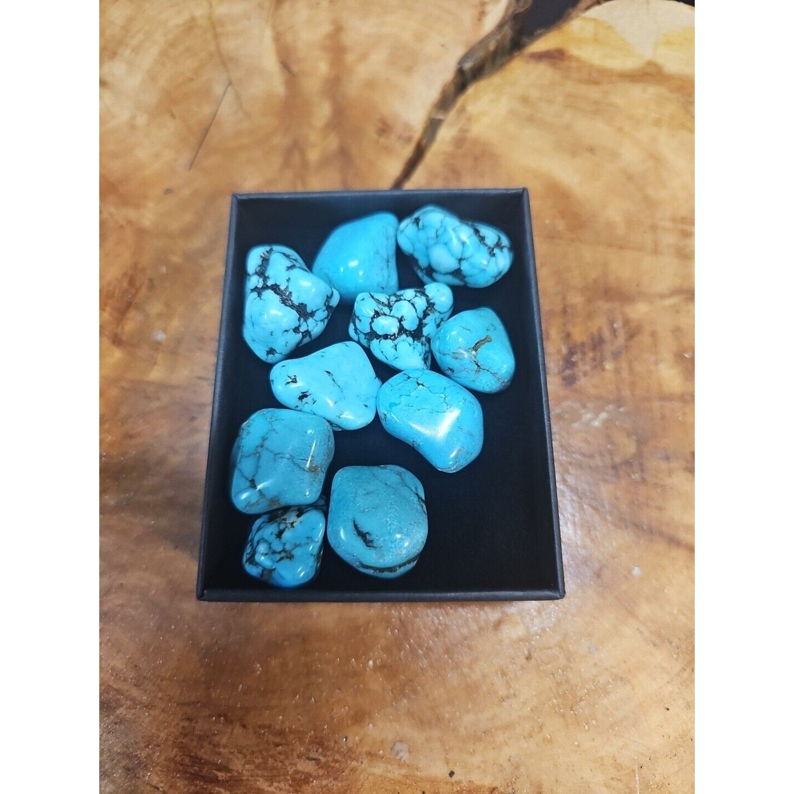 Turquoise Raw Polished Stone 76g-85g 10 Pcs