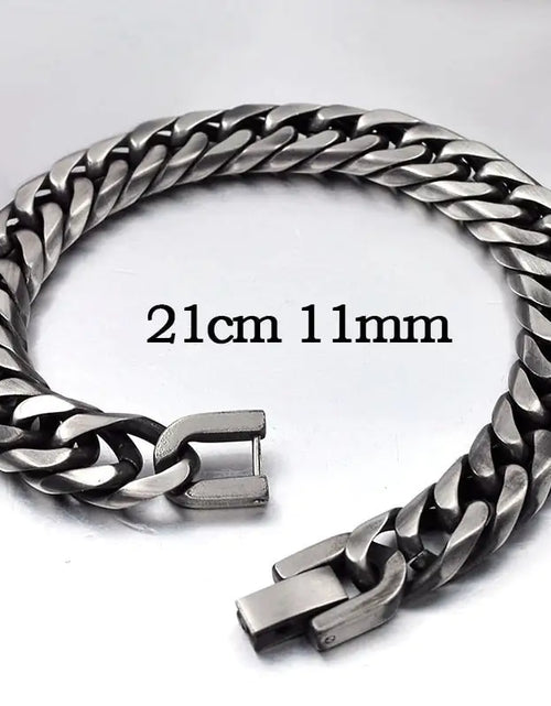 Load image into Gallery viewer, Stainless Steel Curb Dome Link Wristband Jewelry
