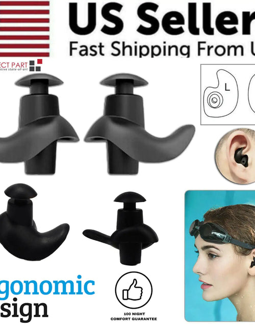 Load image into Gallery viewer, 5/10 Pairs Soft Silicone Ear Plugs For Swimming Sleeping Anti Snore Reusable USA
