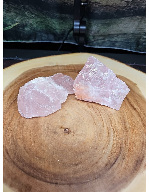 Load image into Gallery viewer, 1 Pair Rose Wuartz Raw Chunk 1lb
