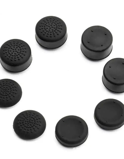 Load image into Gallery viewer, 8Pcs Black Silicone Thumb Stick Grip Cover Caps For PS4 &amp; Xbox One Controller US
