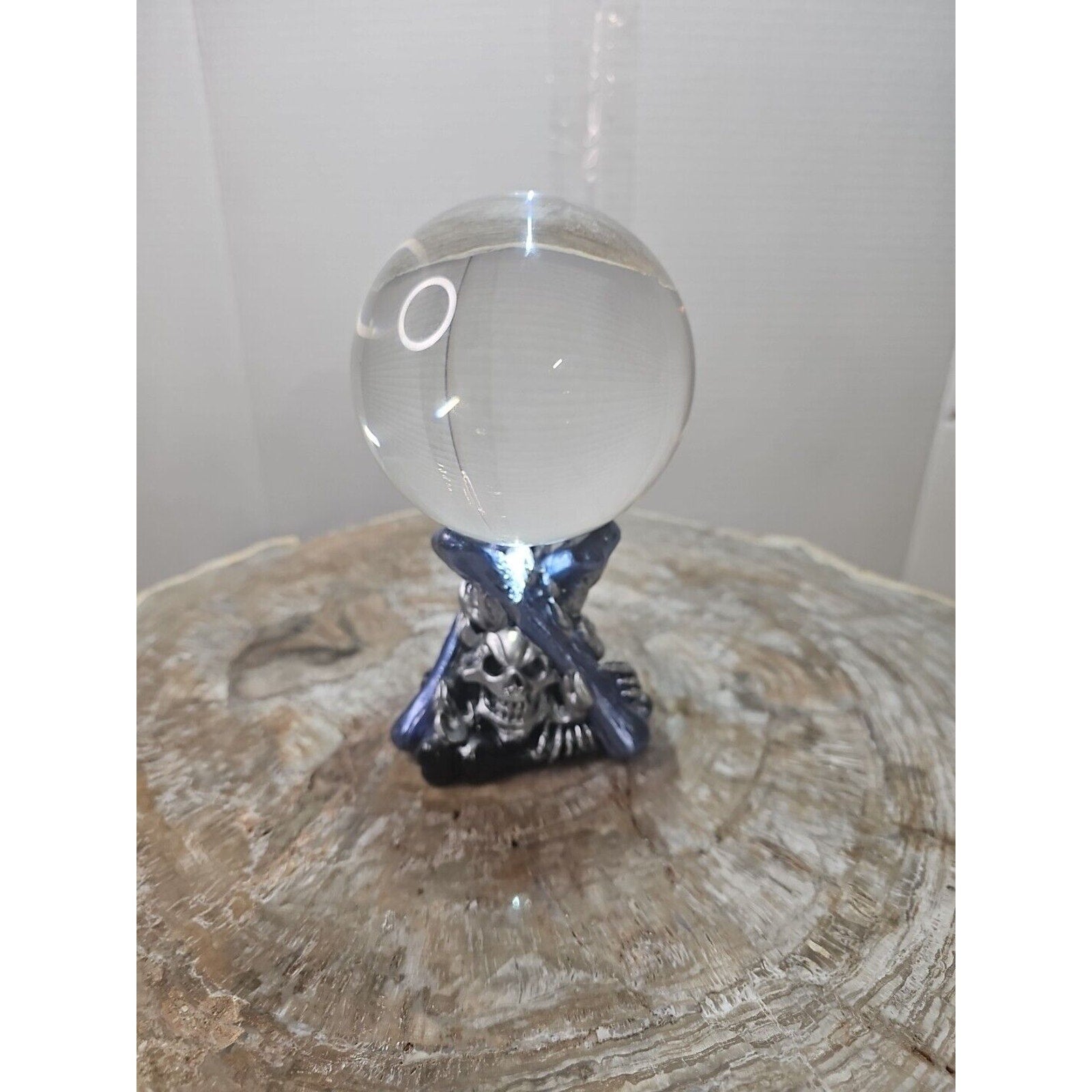 100mm K9 Clear Photography Crystal Ball Sphere Decoration Lens Photo + Stand