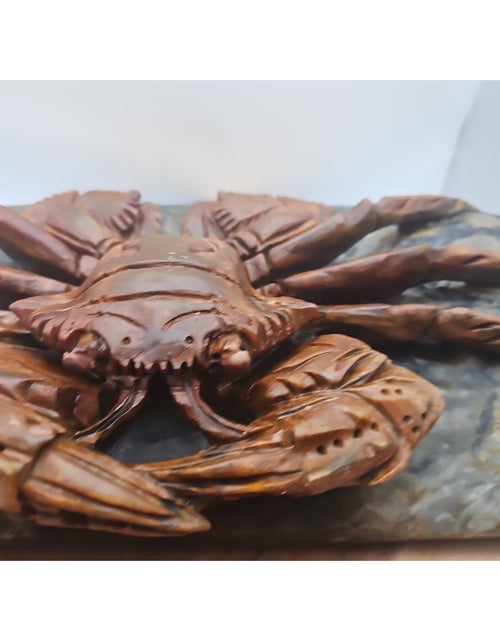 Load image into Gallery viewer, 7.4LB Natural Mao Gong shi crab skull hand carved crystal specimen healing
