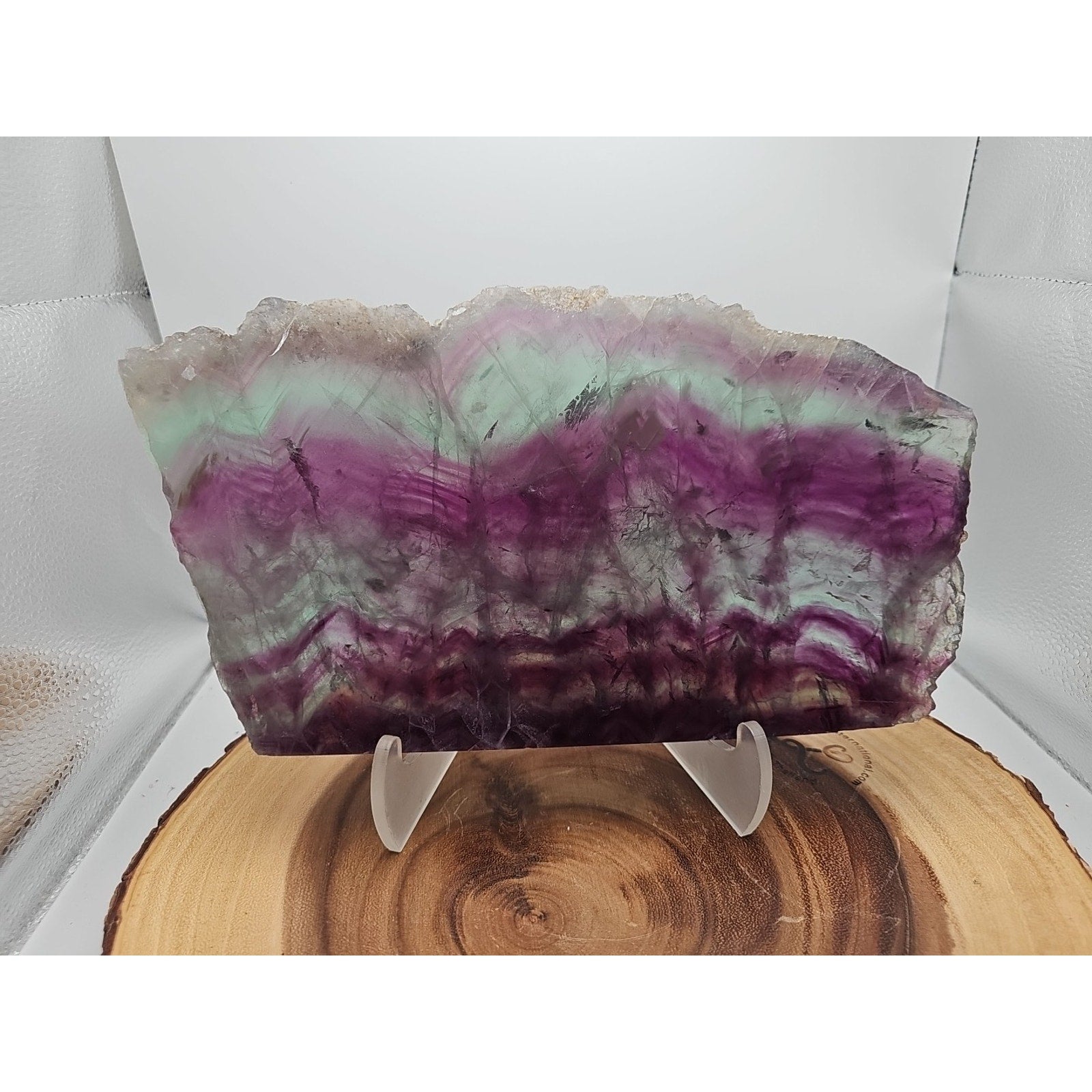 5.7LB Natural color fluorite section quartz crystalsheetlarge mineralgemstone-