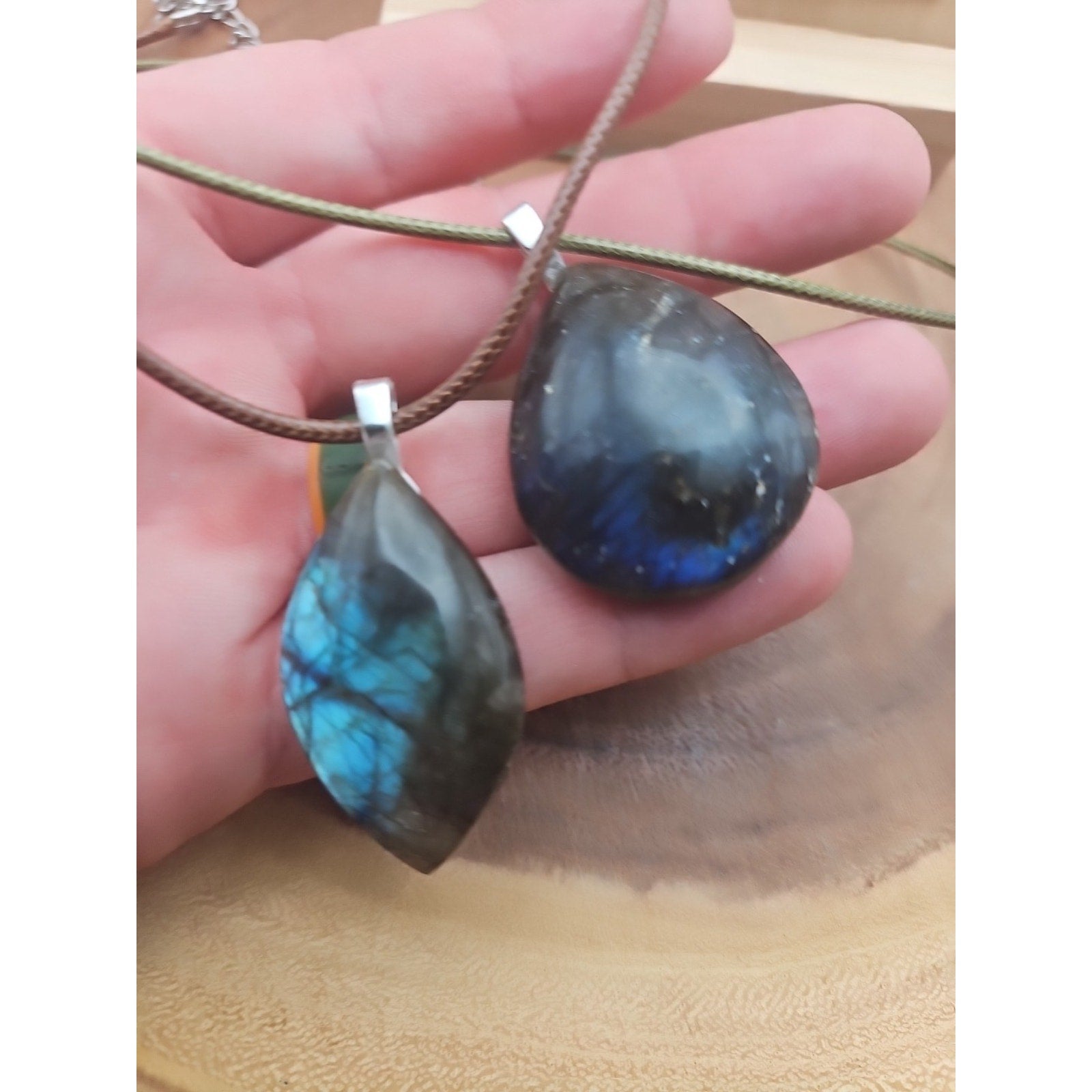 Labradorite Crystal Pendant 1 Each